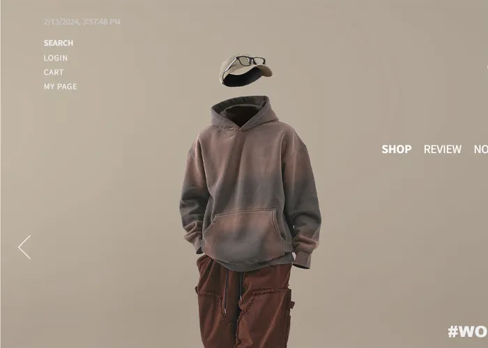 커셀 의류 쇼핑몰 디자인 (카페24 기반)